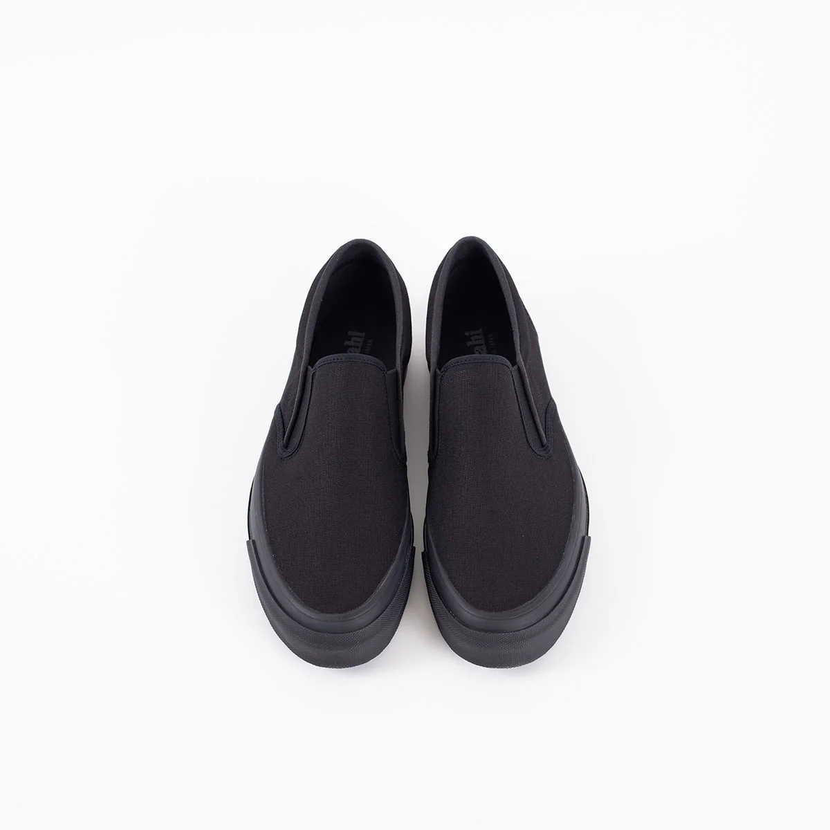 AS-SLIP-ON-BLK - ASAHI COTTON SLIP ON SHOES - Black/ Black - Image 5