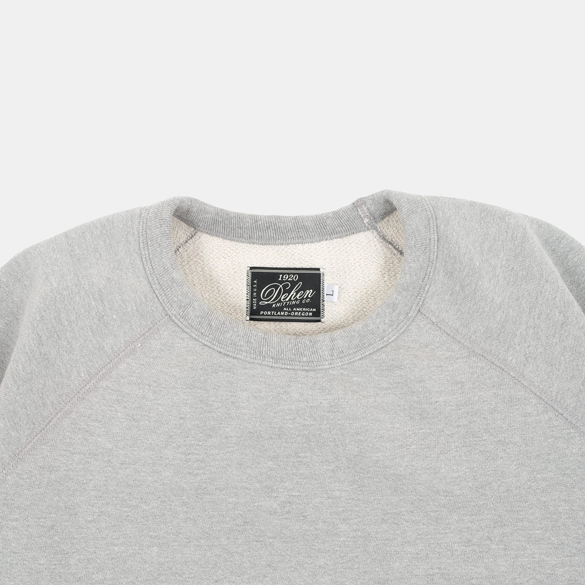 DE-HDC01-GRY - DEHEN 1920 Heavy Duty Crew Sweatshirt - Heather Grey - Image 4