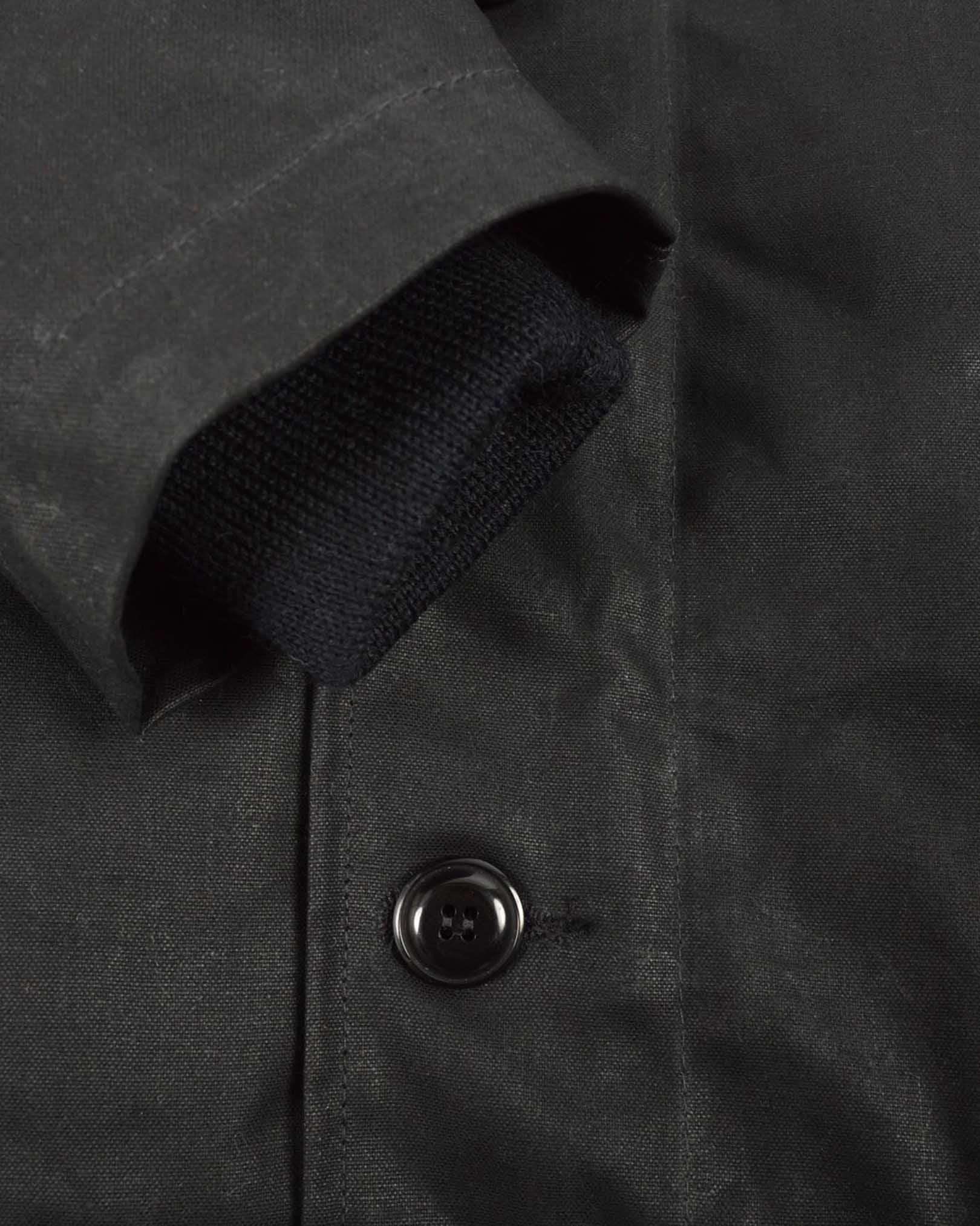DE-N1-US-BLK - Dehen 1920 Waxed Canvas N-1 Deck Jacket - Black - Image 7