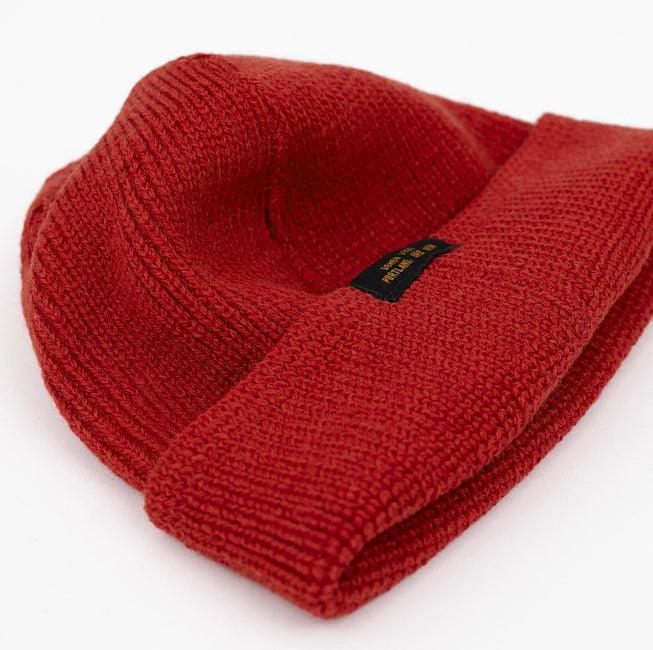 DE-WKC001-RED - Dehen 1920 Wool Knit Watch Cap - Red - Image 3
