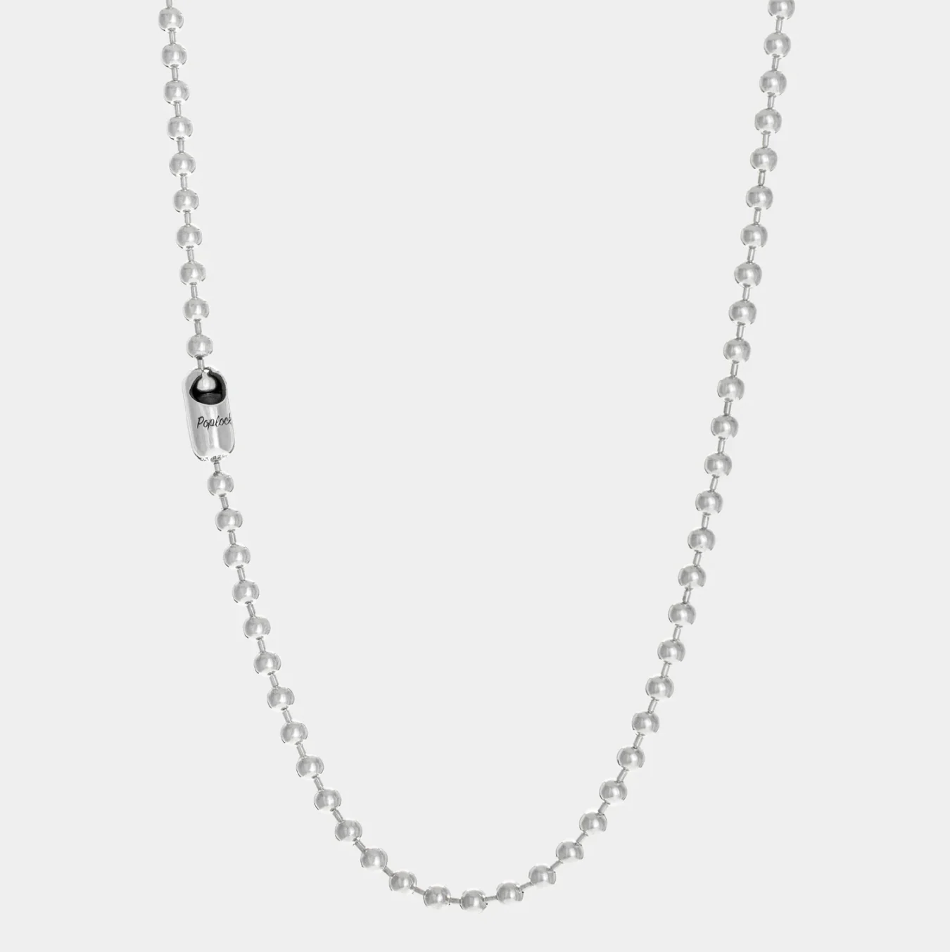 GA-POPLOCK-NECKLACE-A24-LO - GOOD ART HLYWD Poplock Necklace Good Art Logo/ A24' - Sterling Silver - Image 3