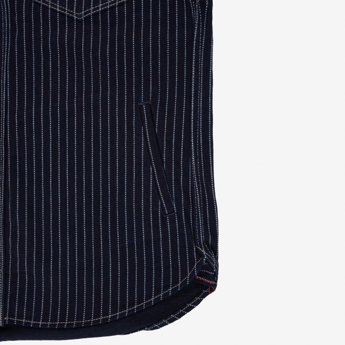 IHSH-227-IND - 12oz Wabash CPO Shirt - Indigo - Image 8