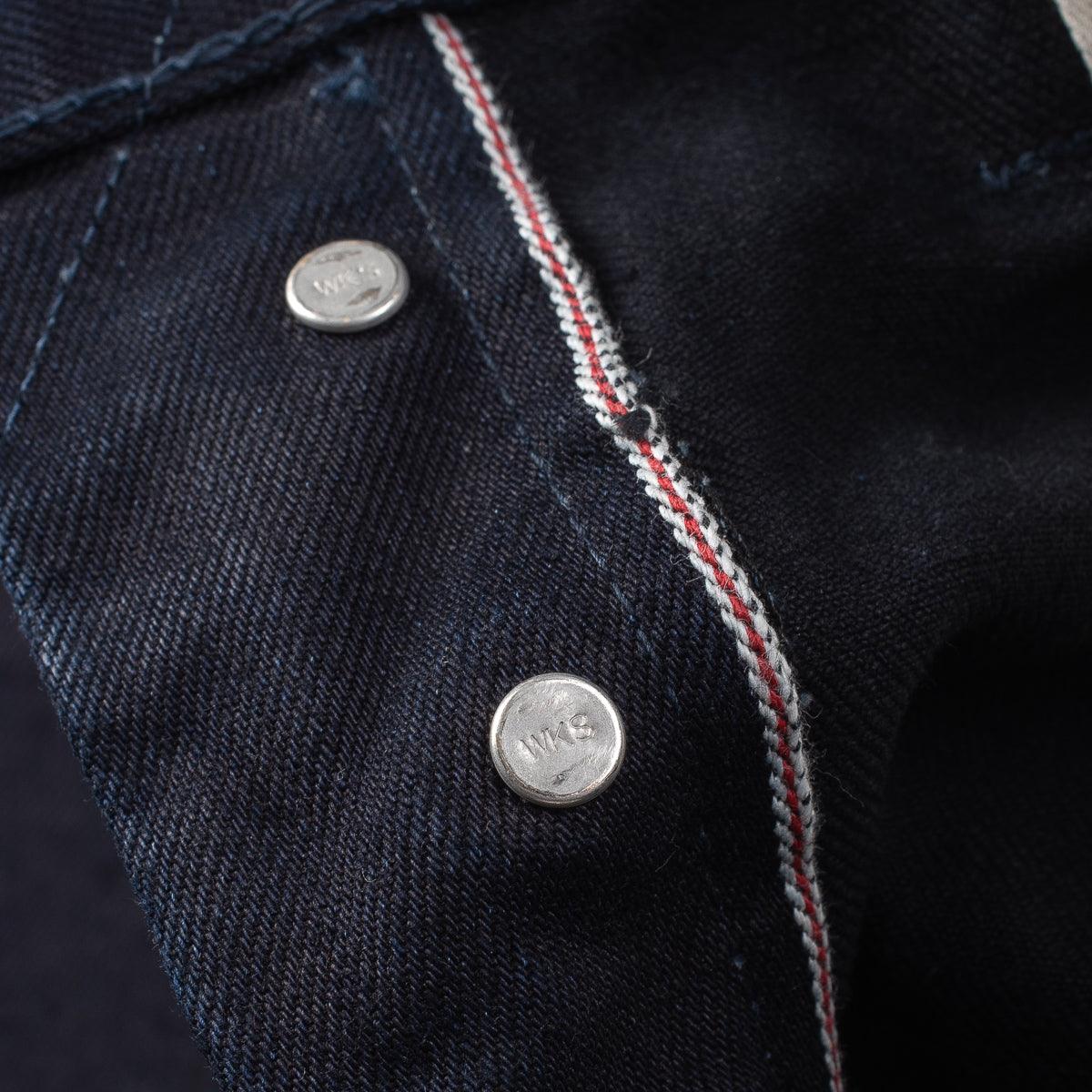 IH-555S-142IB - 14oz Selvedge Denim Super Slim Cut Jeans - Indigo/Black - Image 11