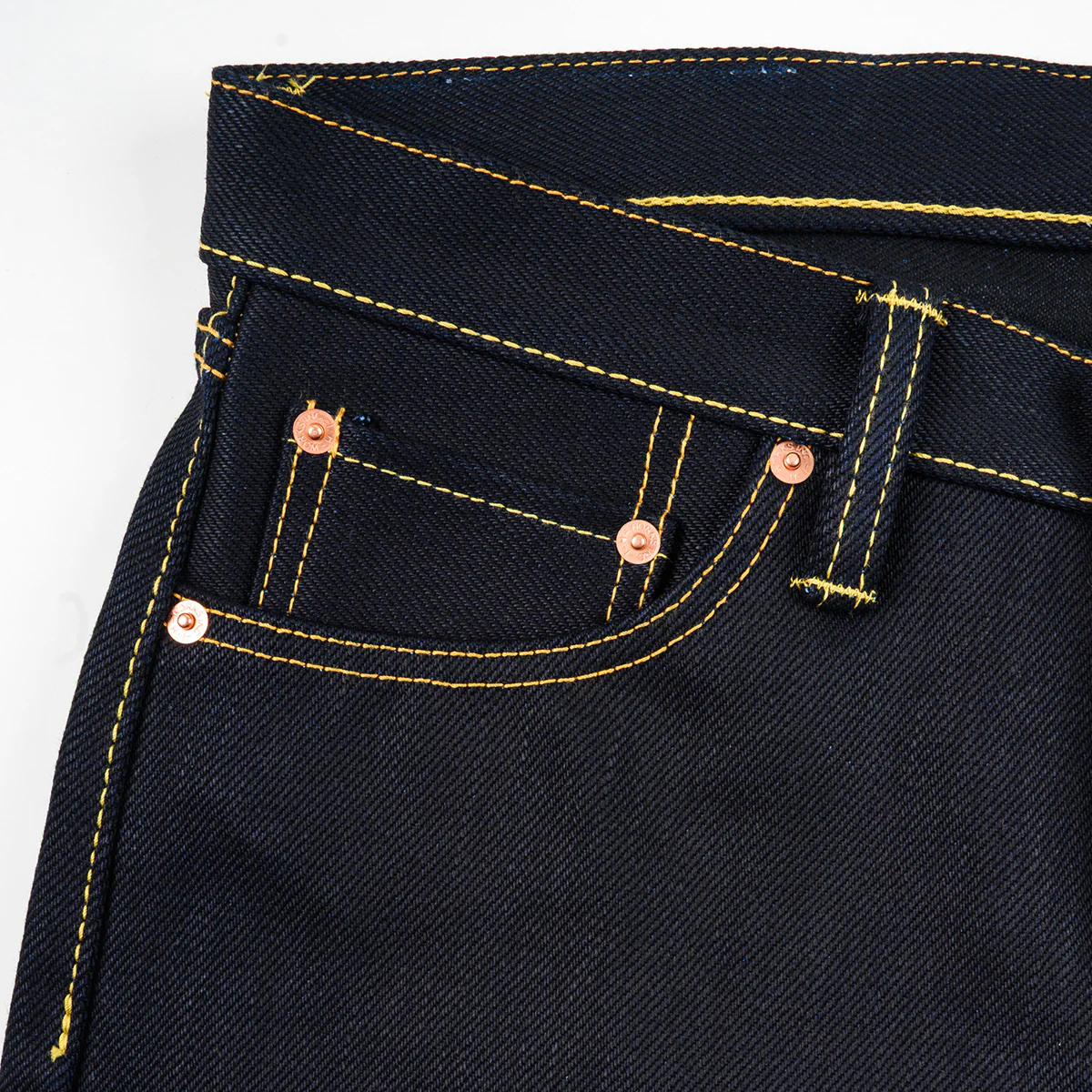 IH-634-XHSIB - 25oz Selvedge Denim Straight Cut Jeans - Indigo/Black - Image 5
