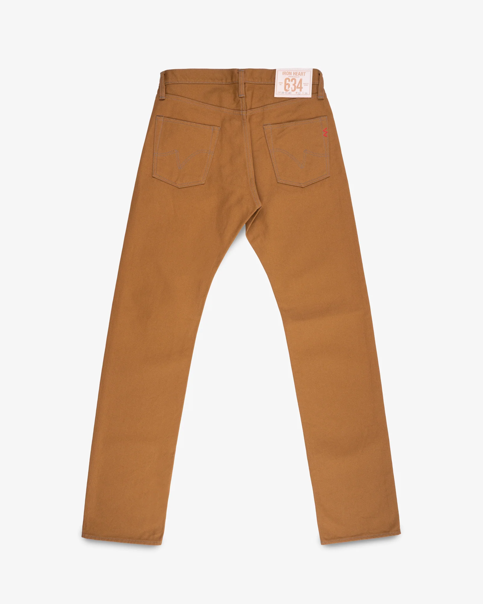 IH-634D - 17oz Duck Straight Cut Jeans - Brown