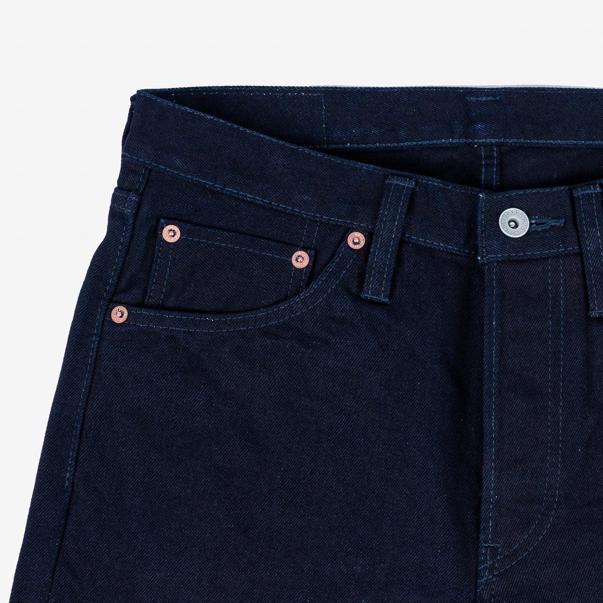 IH-666S-14II - 14oz Selvedge Denim Slim Straight Cut Jeans - Indigo/Indigo - Image 7