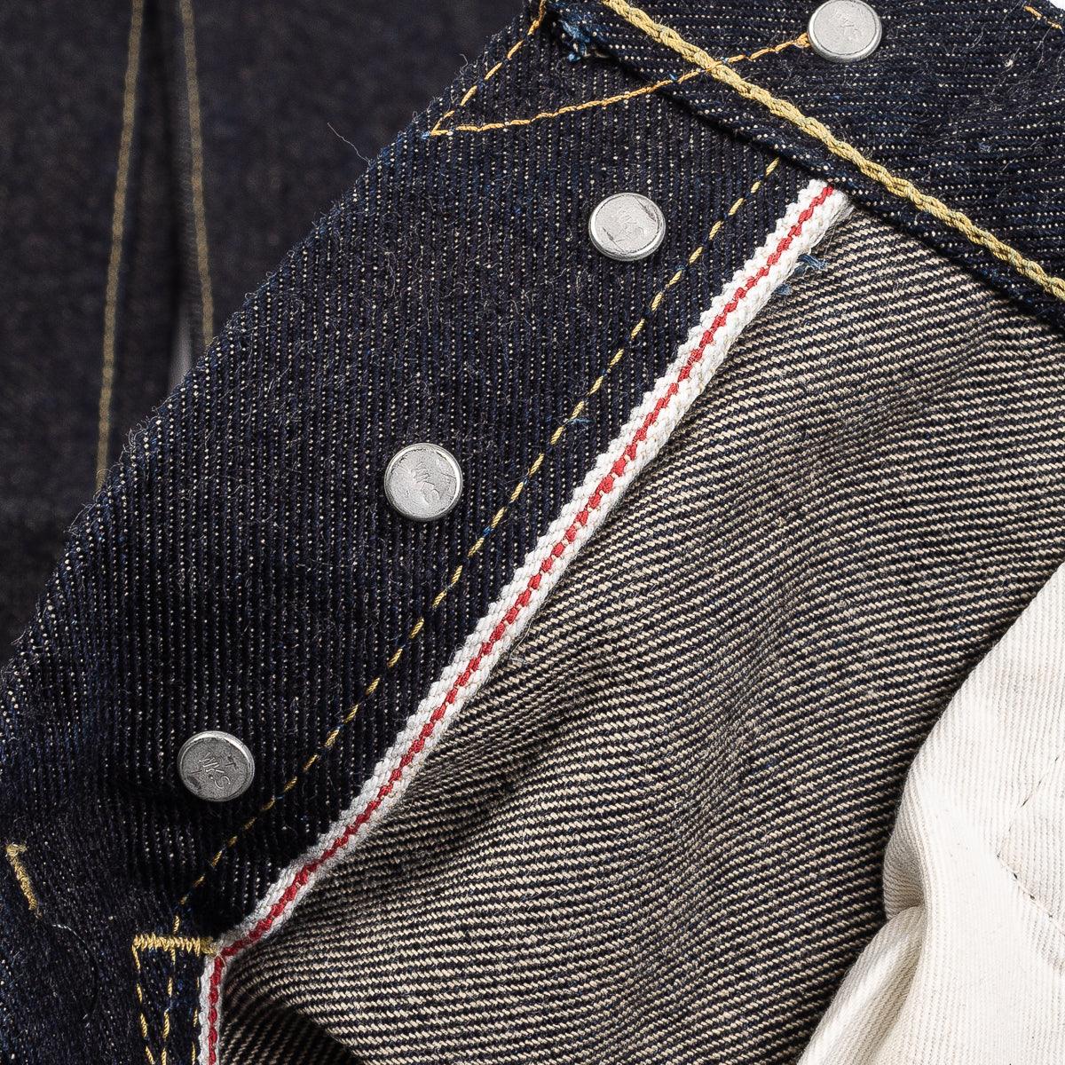 IH-666S-19L - 19oz Left Hand Twill Selvedge Denim Slim Straight Cut Jeans - Indigo - Image 12