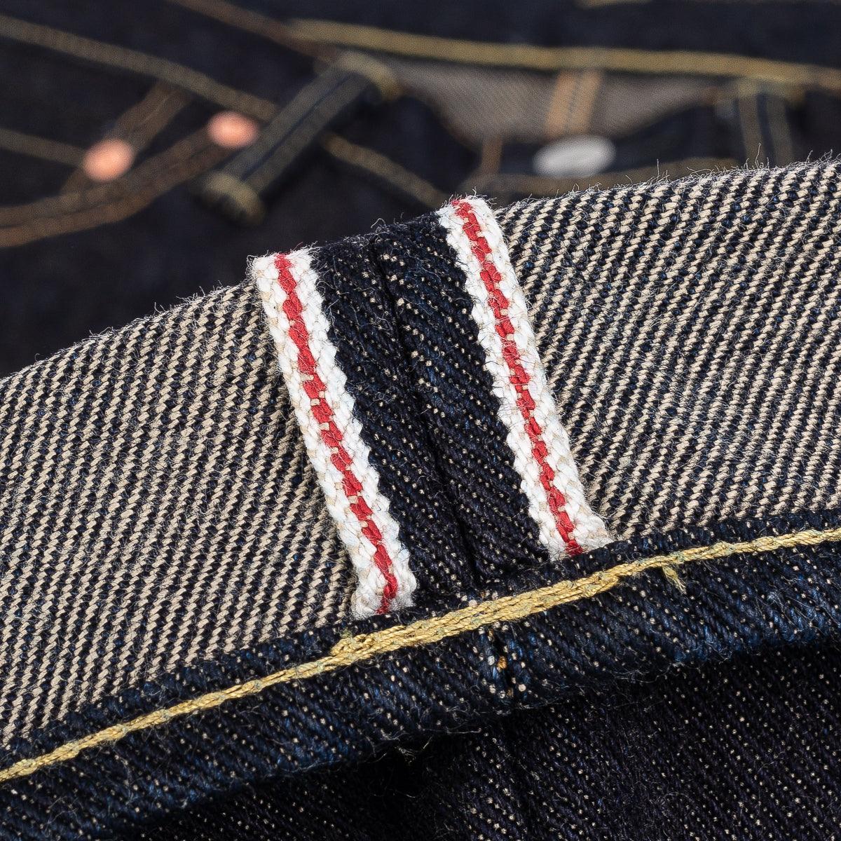 IH-666S-19L - 19oz Left Hand Twill Selvedge Denim Slim Straight Cut Jeans - Indigo - Image 14