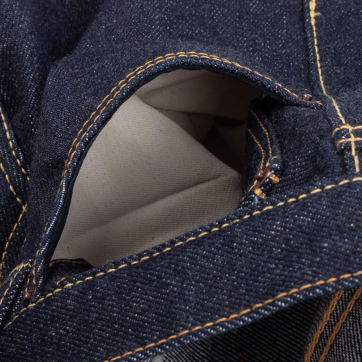 IH-666S-UHR - 21/23oz Ultra Heavy Raw Selvedge Denim Slim Straight Jeans - Indigo - Image 12