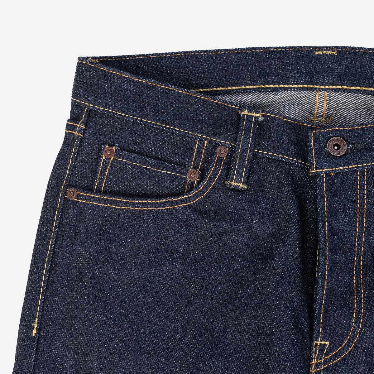 IH-666S-UHR - 21/23oz Ultra Heavy Raw Selvedge Denim Slim Straight Jeans - Indigo - Image 7