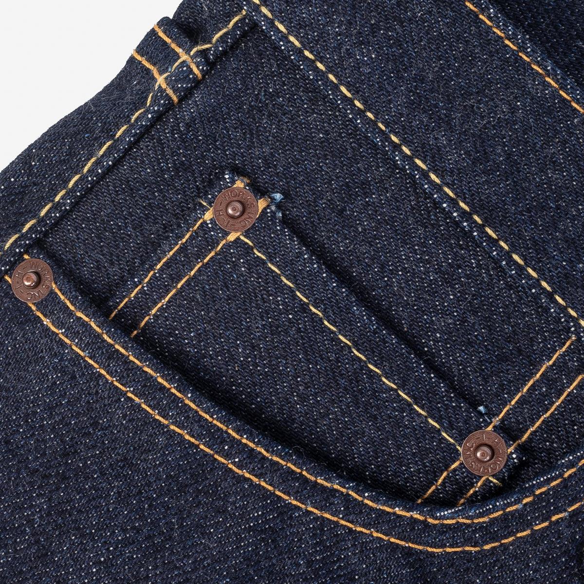 IH-666S-UHR - 21/23oz Ultra Heavy Raw Selvedge Denim Slim Straight Jeans - Indigo - Image 8