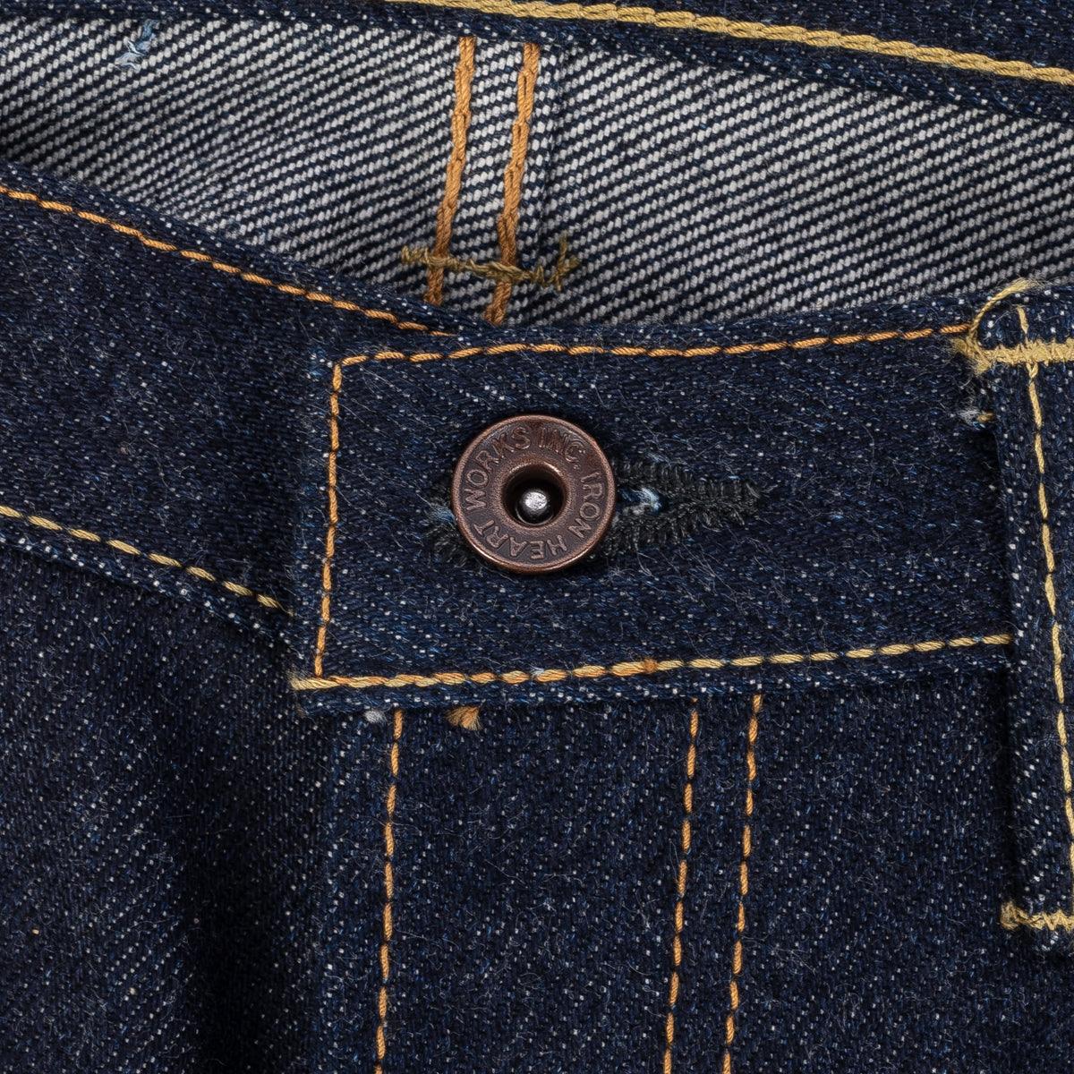 IH-666S-UHR - 21/23oz Ultra Heavy Raw Selvedge Denim Slim Straight Jeans - Indigo - Image 9
