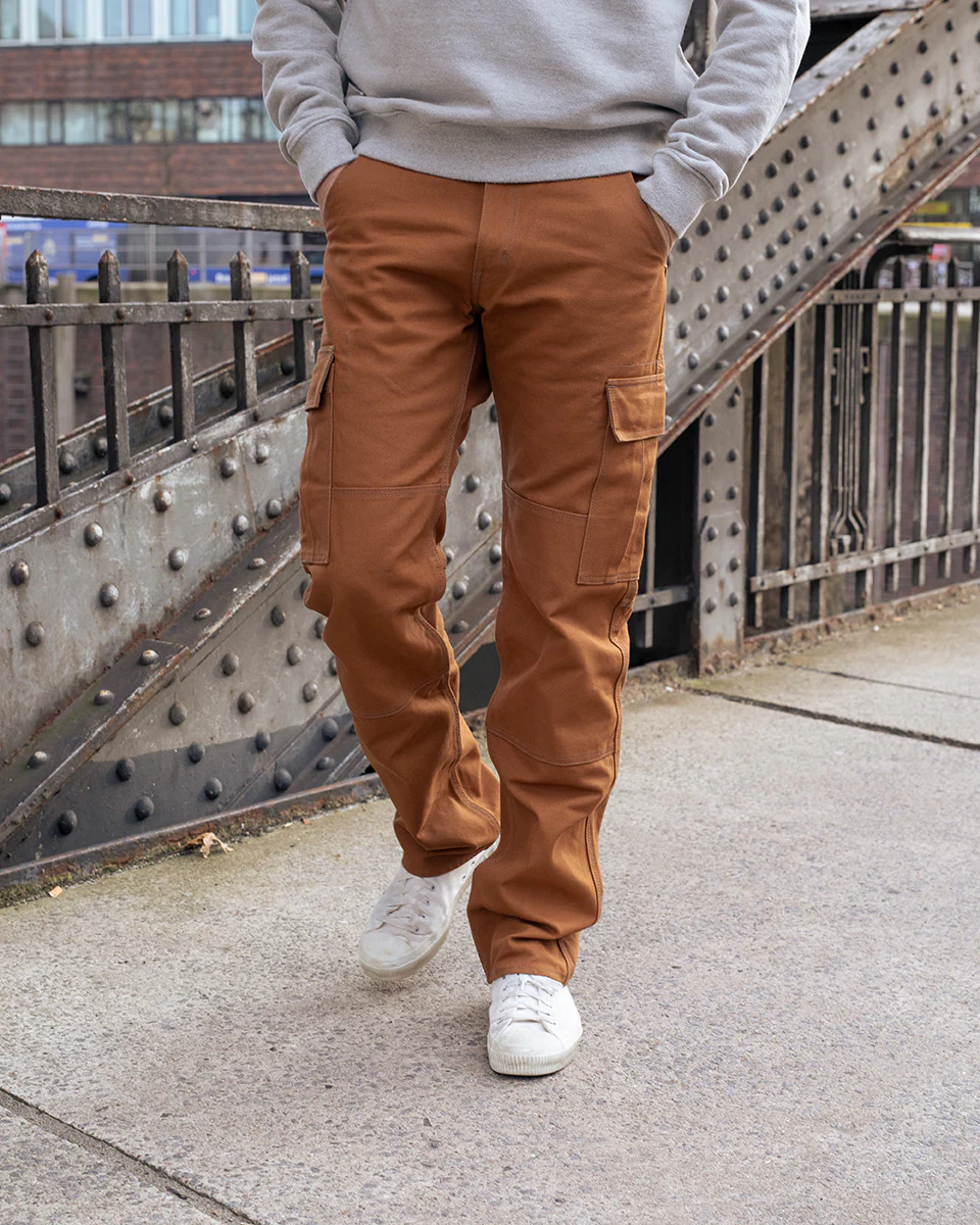 IH-743-BRN - 17oz Duck Cargo Pants - Brown - Image 2