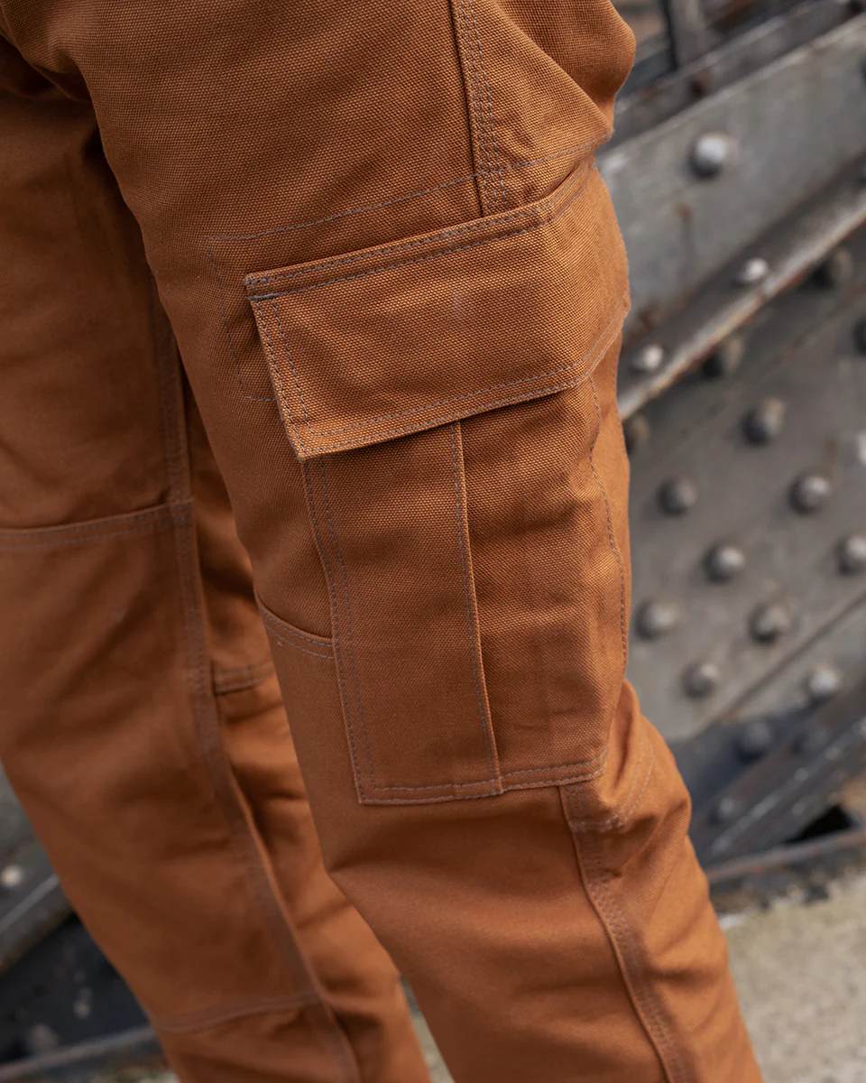 IH-743-BRN - 17oz Duck Cargo Pants - Brown - Image 3