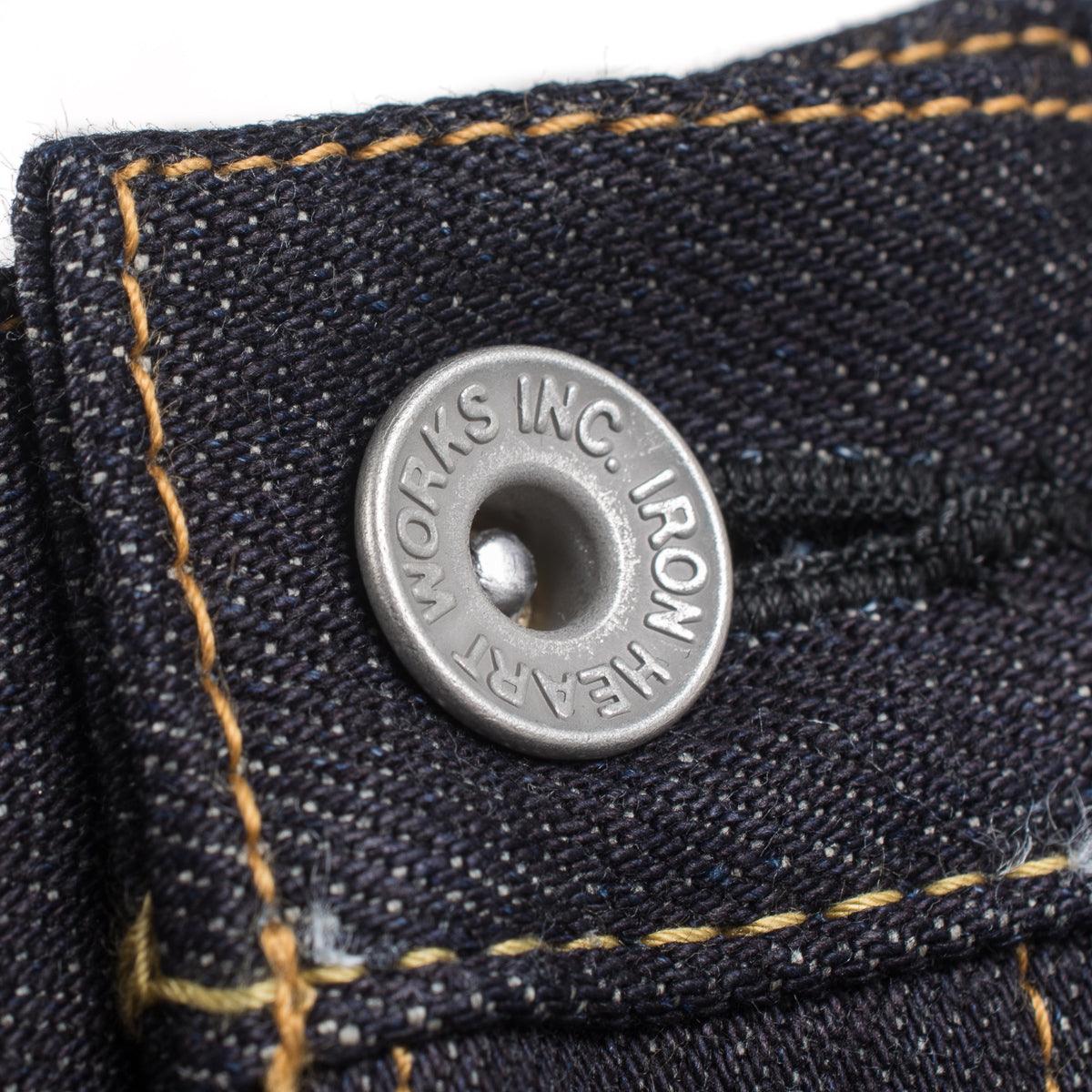 IH-777S-142 - 14oz Selvedge Denim Slim Tapered Jeans - Indigo - Image 12