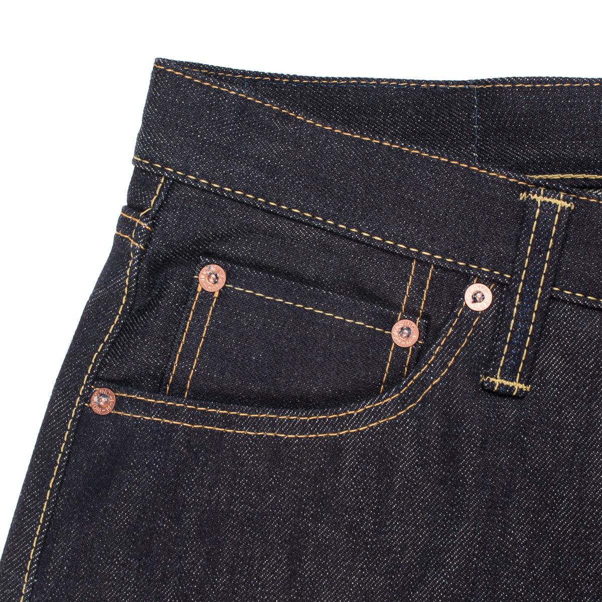 IH-777S-142 - 14oz Selvedge Denim Slim Tapered Jeans - Indigo - Image 6