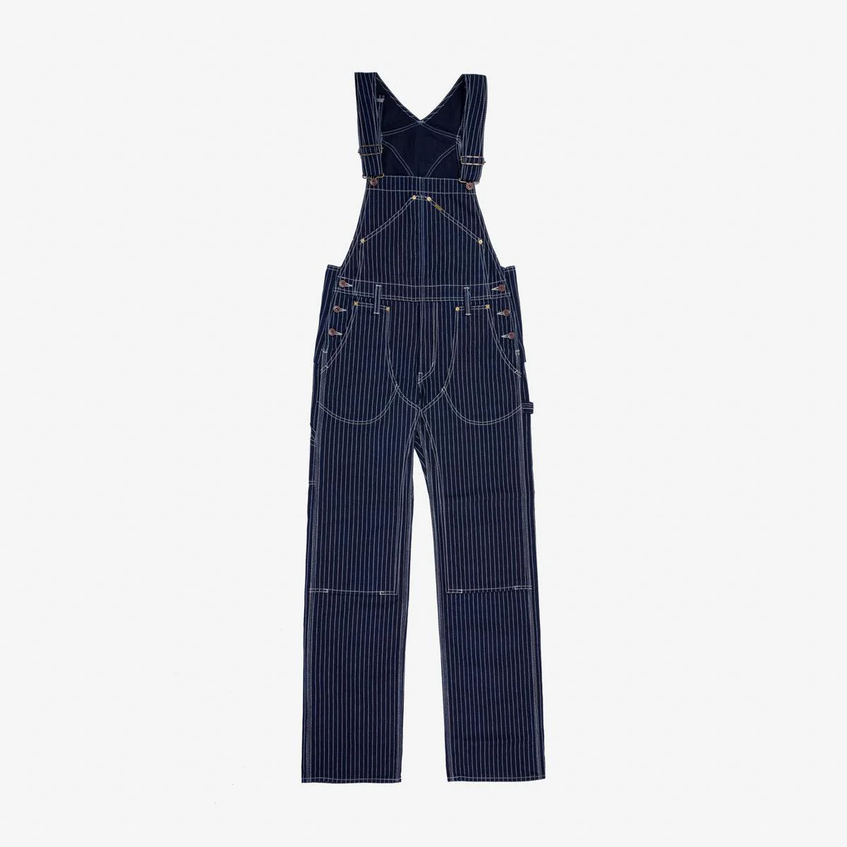 IH-819-IND - 12oz Wabash Double Knee Overalls - Indigo