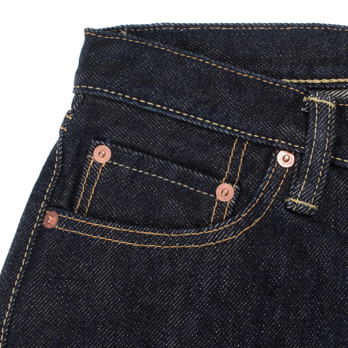 IH-888S-21 - 21oz Selvedge Denim Medium/High Rise Tapered Cut Jeans - Indigo - Image 8