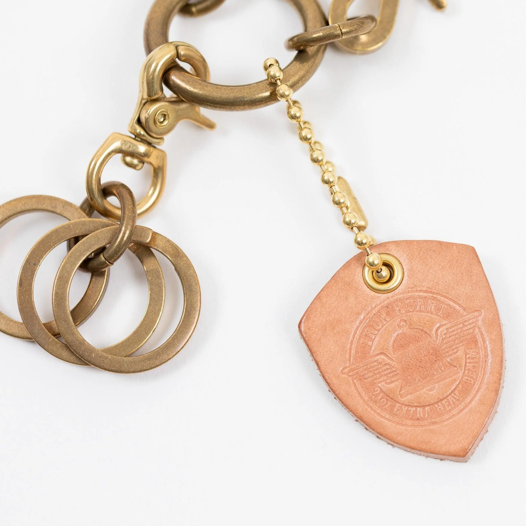 BRASS-W6 - Wallet Chain with Hook and Rings - Brass - Image 7