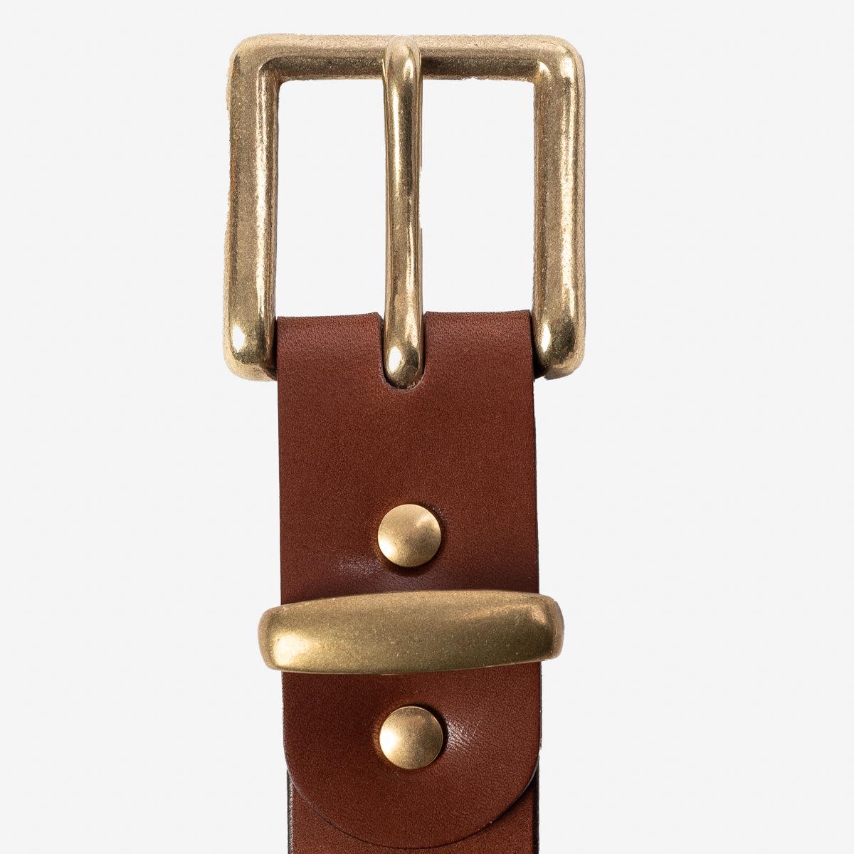 IHB-10-BRN - Heavy Duty "Tochigi" Leather Belt - Brown - Image 6