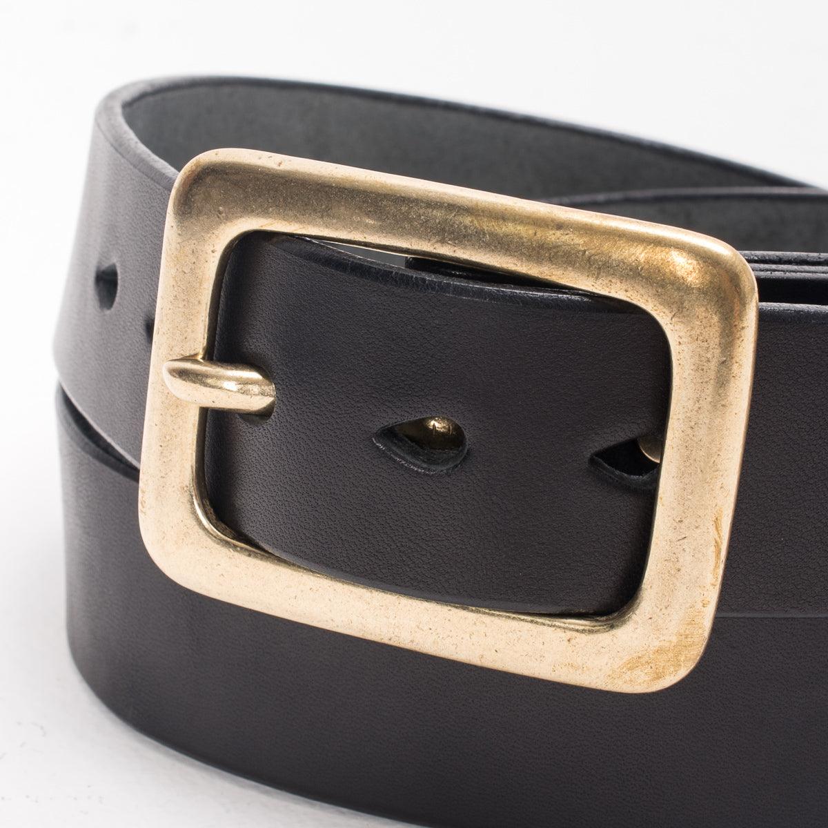 IHB-11-BLK - Heavy Duty "Tochigi" Leather Belt Black - Image 3