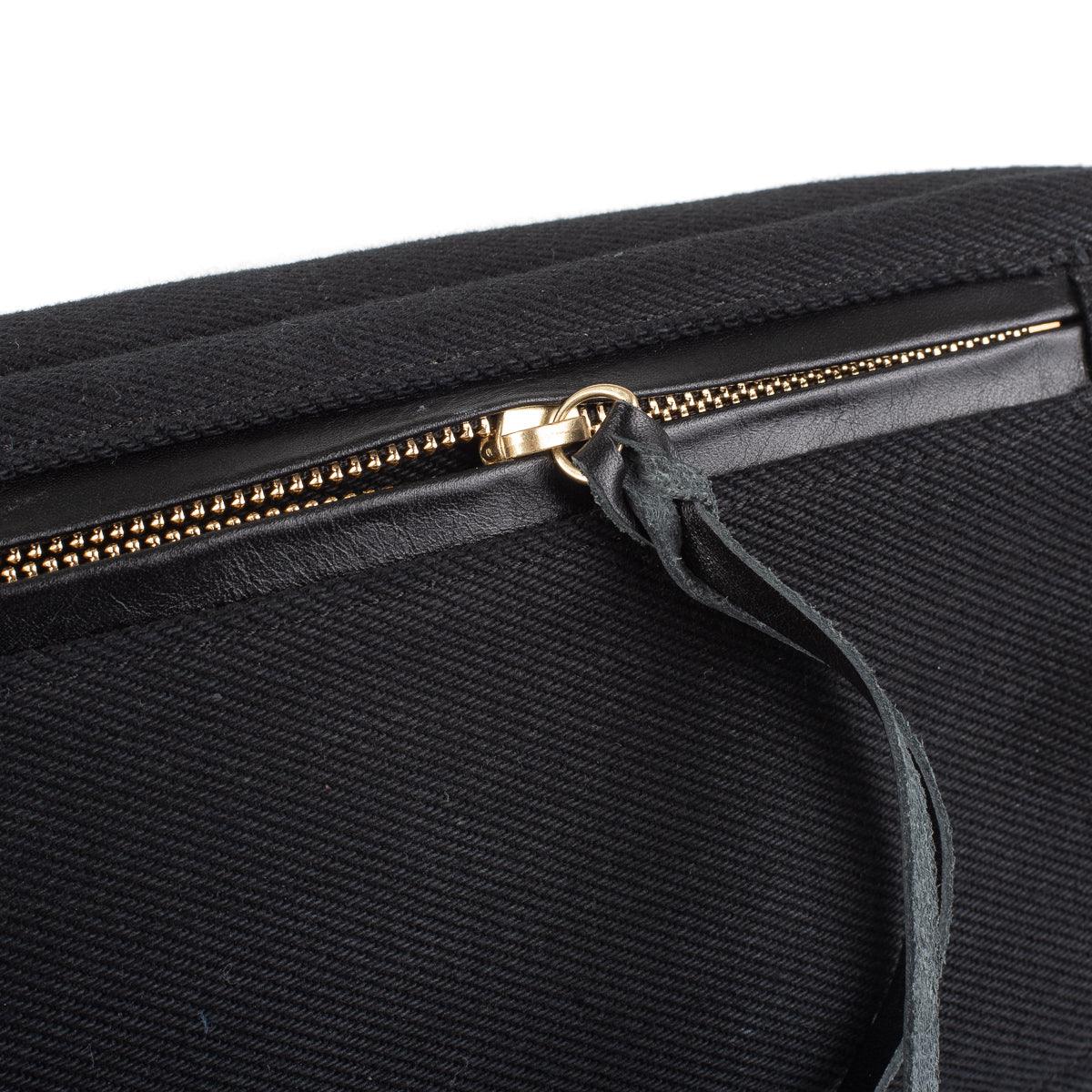 IHE-37-BLK - 21oz Denim Waist Bag - Superblack - Image 10