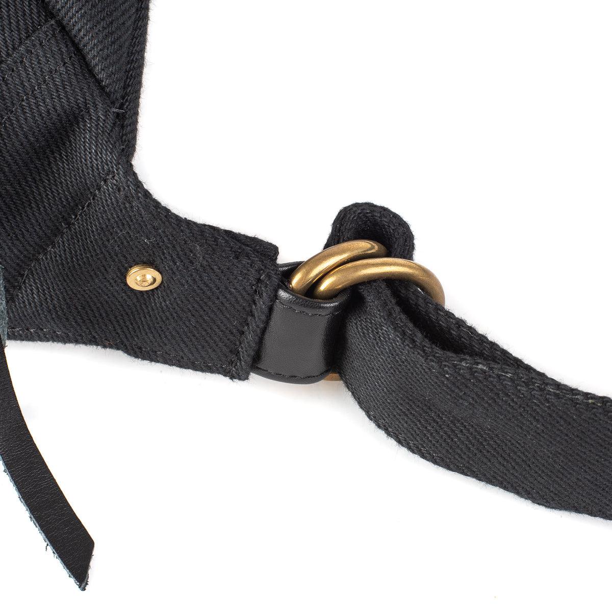 IHE-37-BLK - 21oz Denim Waist Bag - Superblack - Image 12