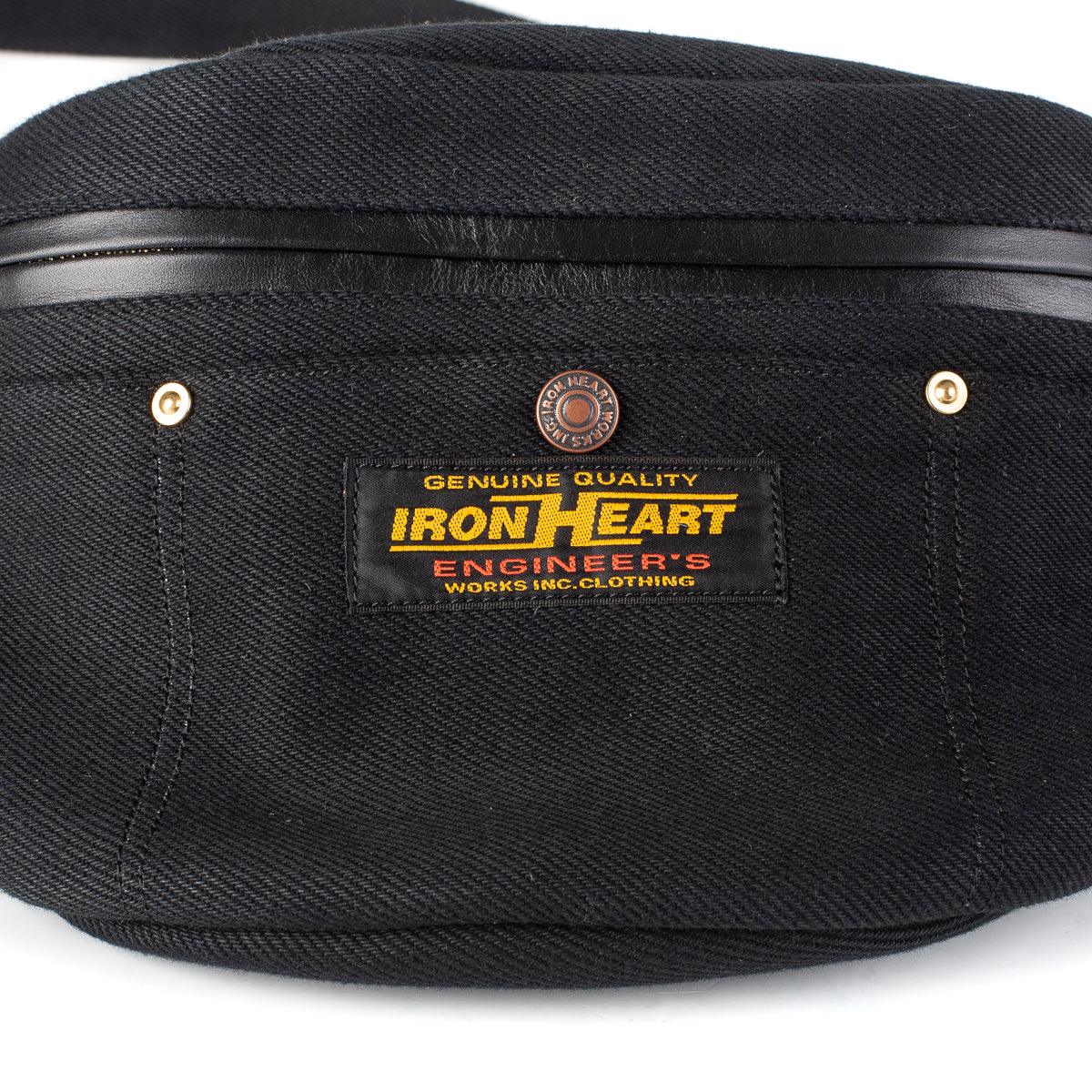 IHE-37-BLK - 21oz Denim Waist Bag - Superblack - Image 4
