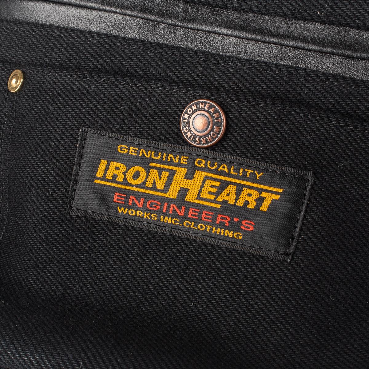 IHE-37-BLK - 21oz Denim Waist Bag - Superblack - Image 8