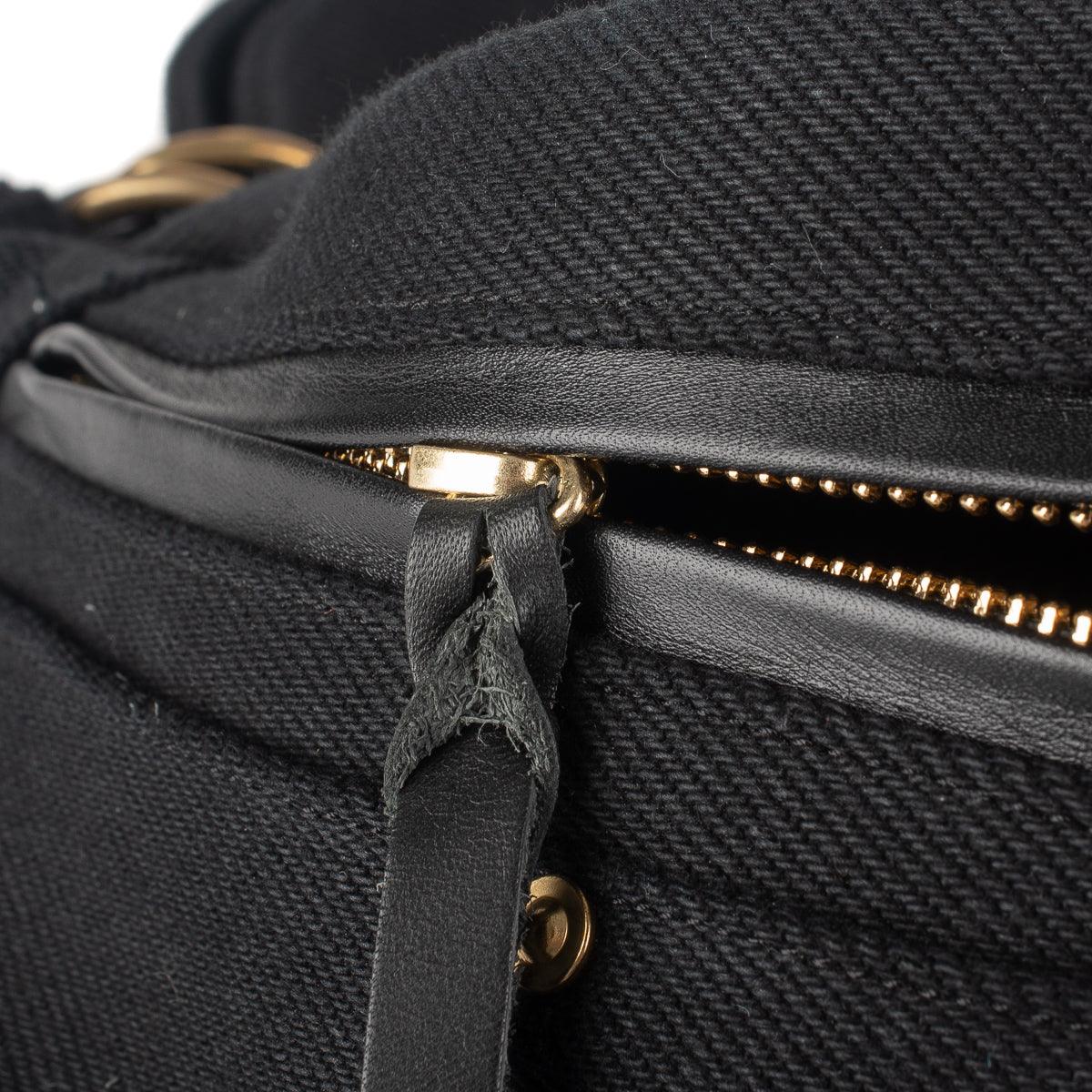 IHE-37-BLK - 21oz Denim Waist Bag - Superblack - Image 9