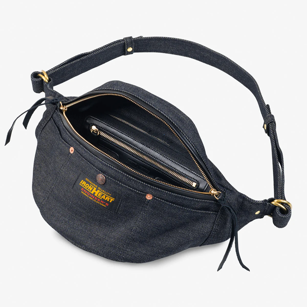 IHE-37-IND - 21oz Denim Waist Bag - Indigo - Image 3