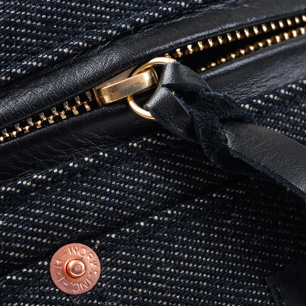 IHE-37-IND - 21oz Denim Waist Bag - Indigo - Image 8
