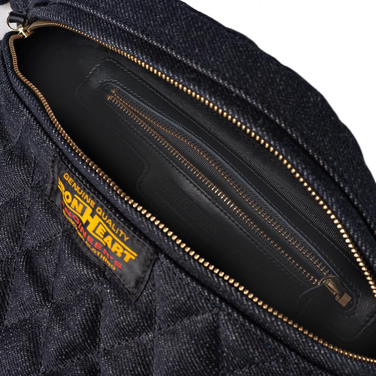 IHE-51-IND - 25oz Selvedge Denim Waist Bag - Indigo - Image 7