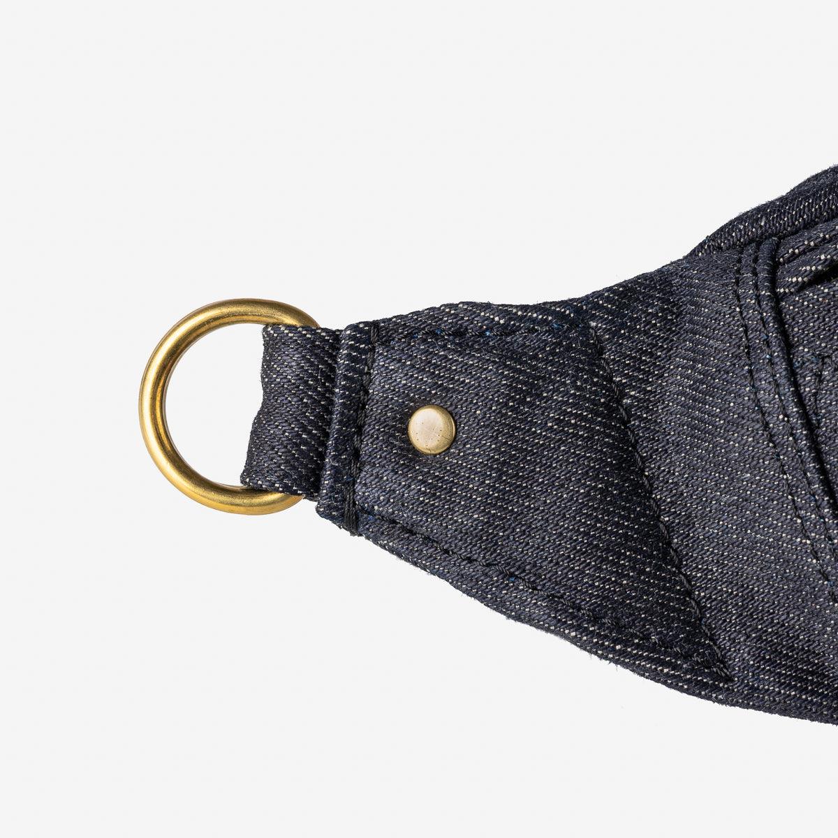 IHE-51-IND - 25oz Selvedge Denim Waist Bag - Indigo - Image 9