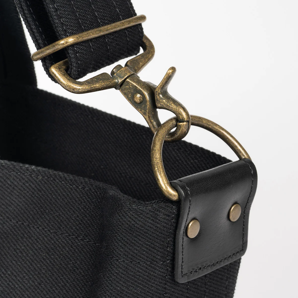 IHE-55-BLK - 21oz Denim Tote Bag - Superblack - Image 4