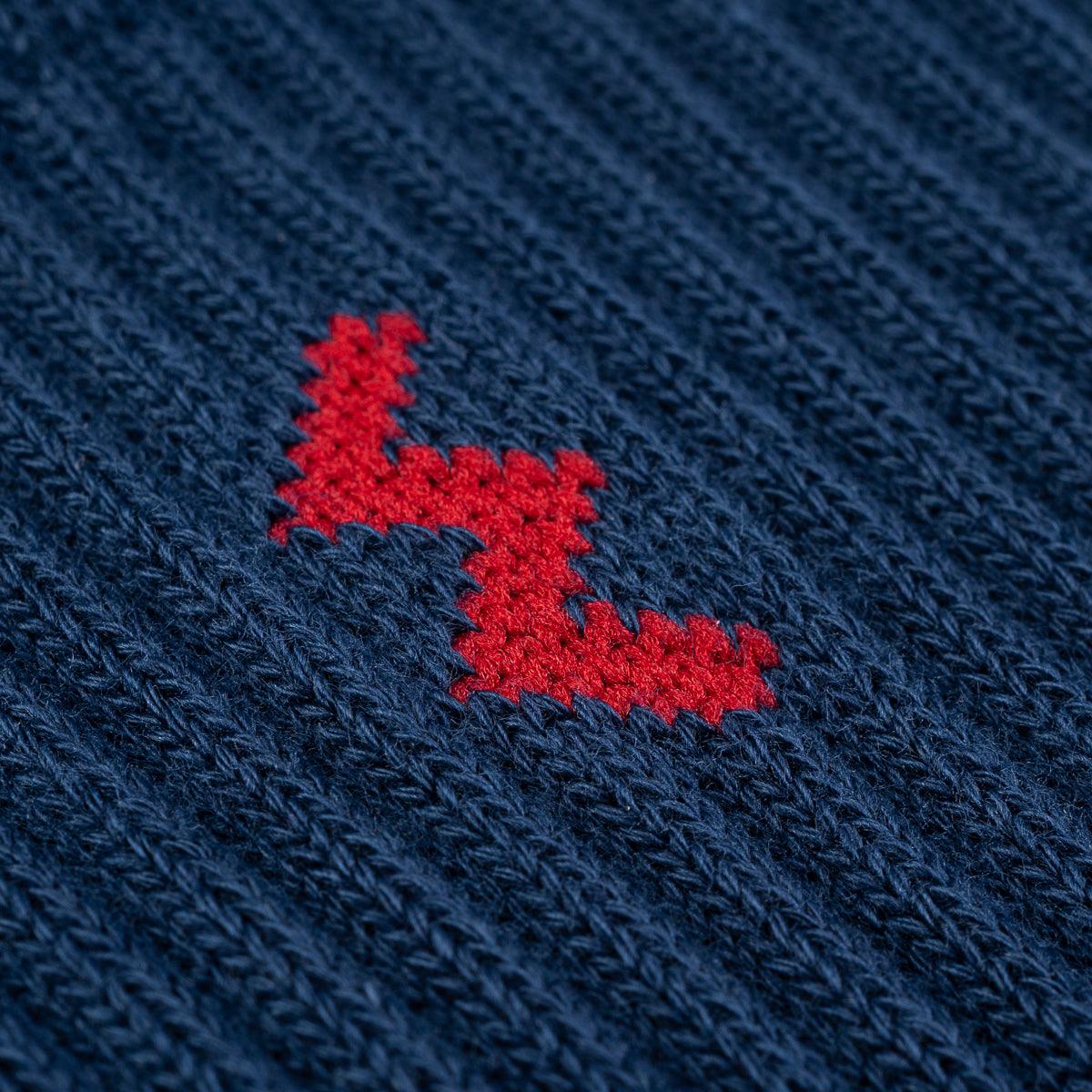 IHG-030-3-NAV - 3-Pack Iron Heart Boot Socks - Navy - Image 3