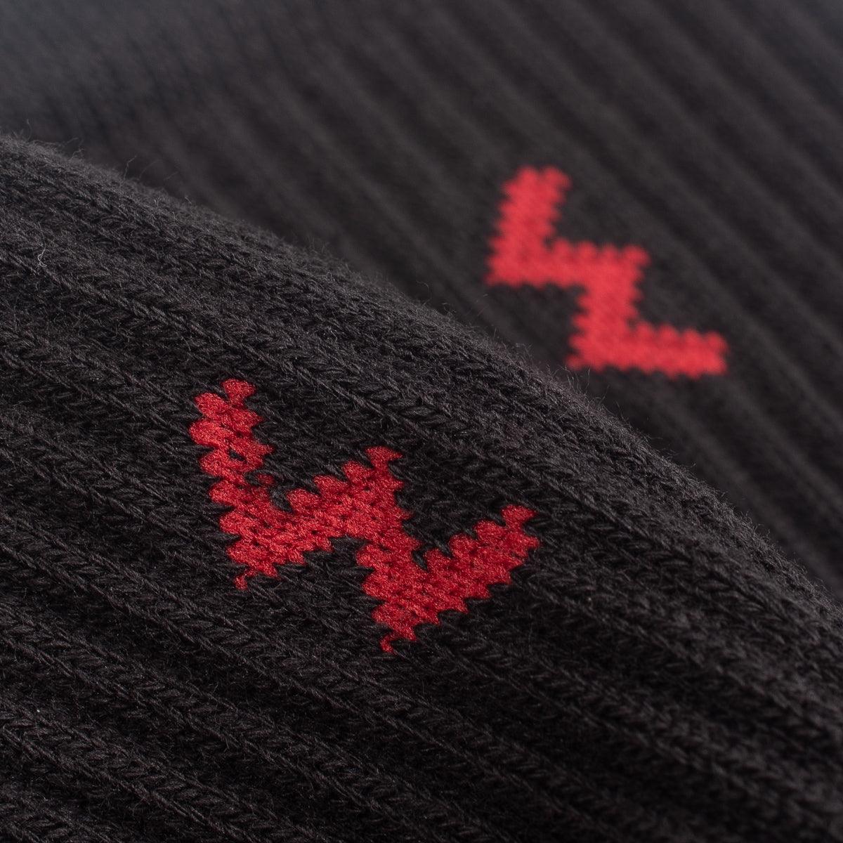 IHG-030-BLK - Iron Heart Boot Socks - Black - Image 3