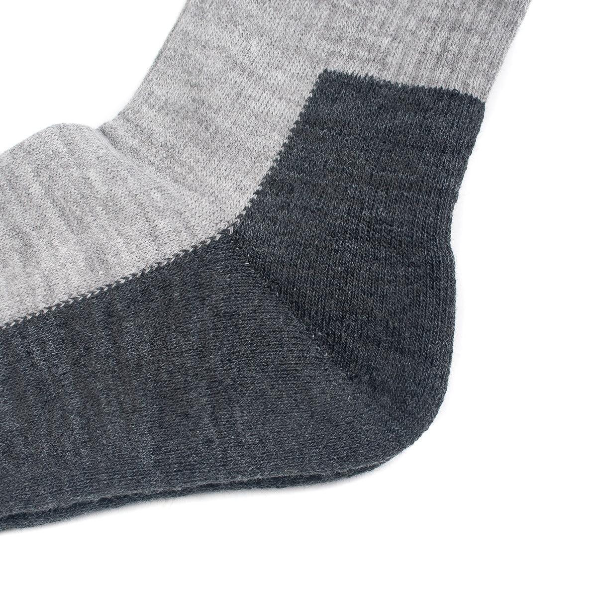 IHG-030-GRY-CHA - Iron Heart Work Boot Socks - Grey/Charcoal - Image 3