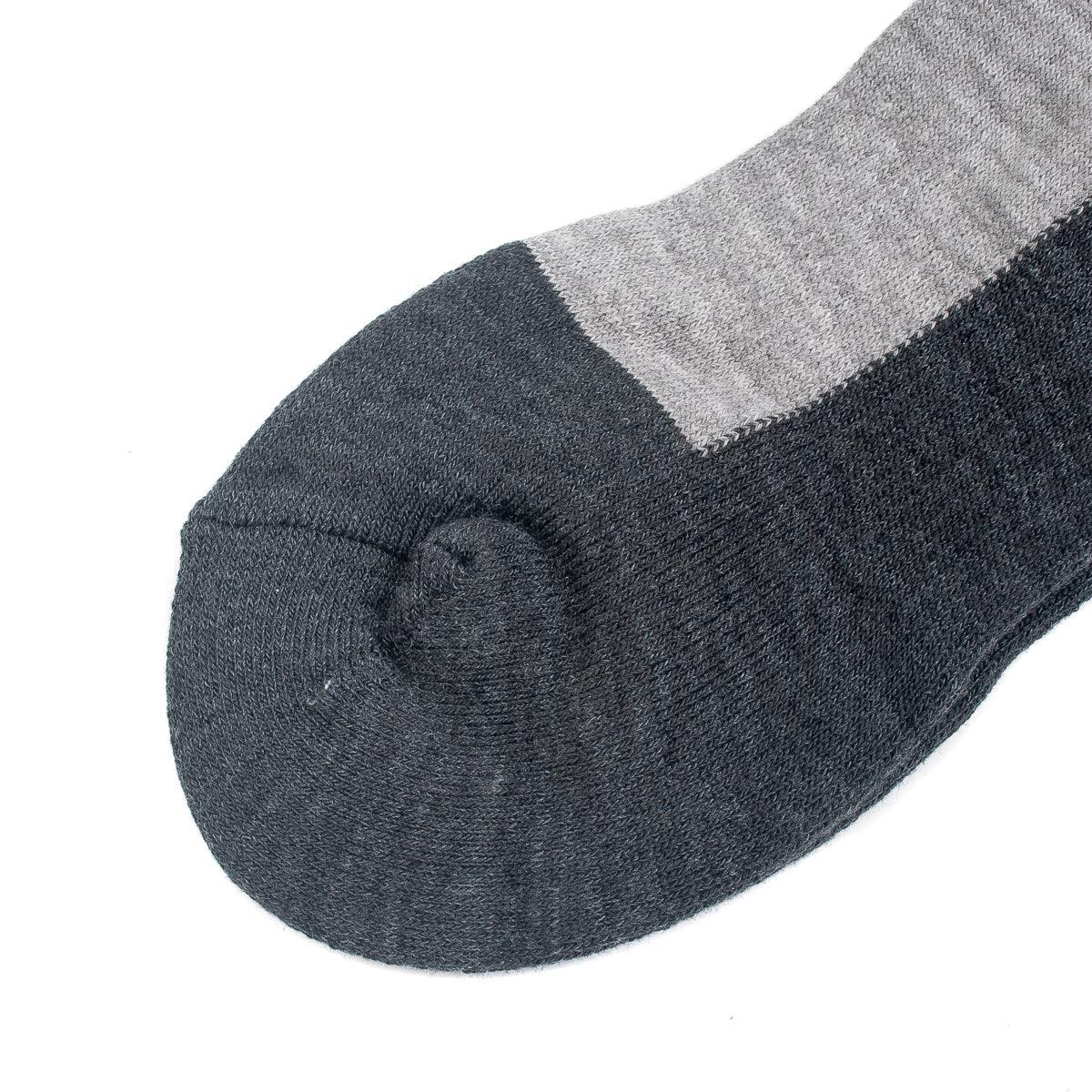 IHG-030-GRY-CHA - Iron Heart Work Boot Socks - Grey/Charcoal - Image 4