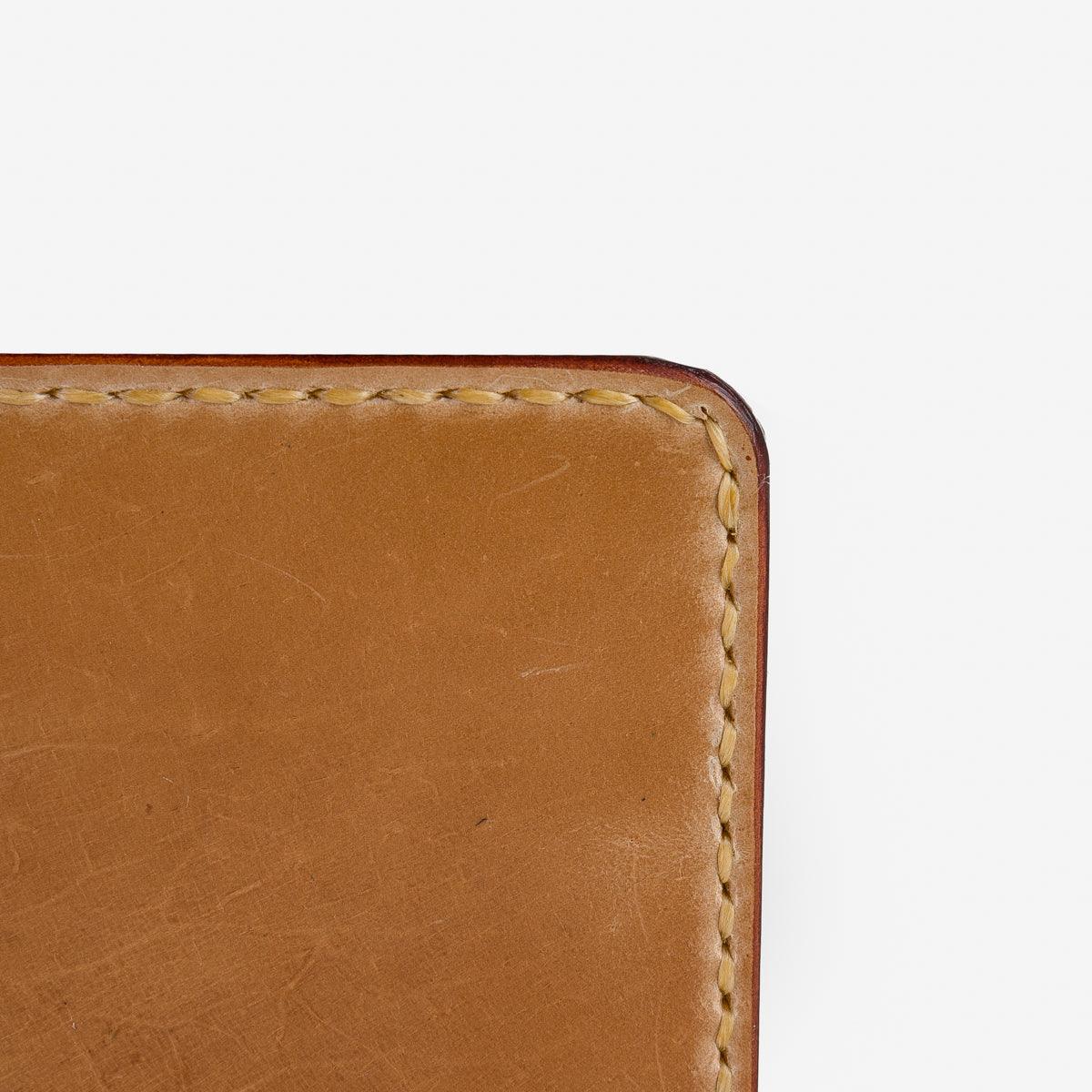 IHG-071-NAT - Slimline Small Shell Cordovan Wallet Natural - Image 4