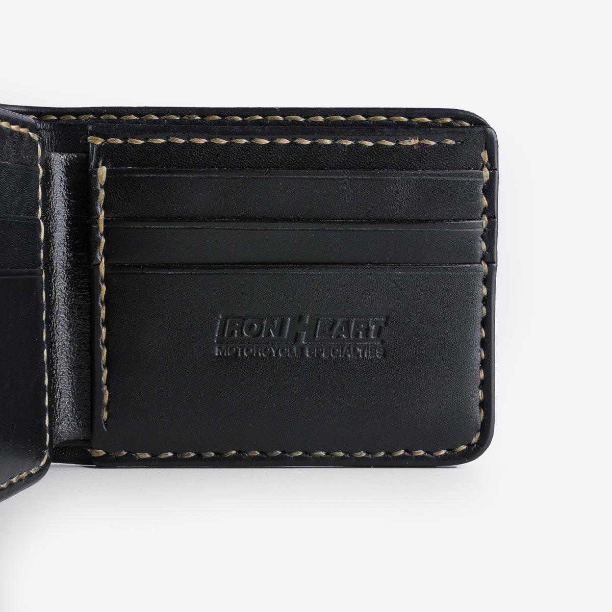 IHG-071-NAV - Slimline Small Shell Cordovan Wallet - Navy - Image 4