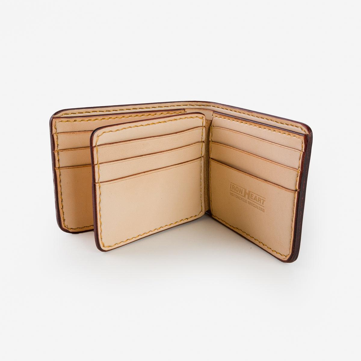 IHG-071-OXB - Slimline Small Shell Cordovan Wallet Oxblood - Image 3