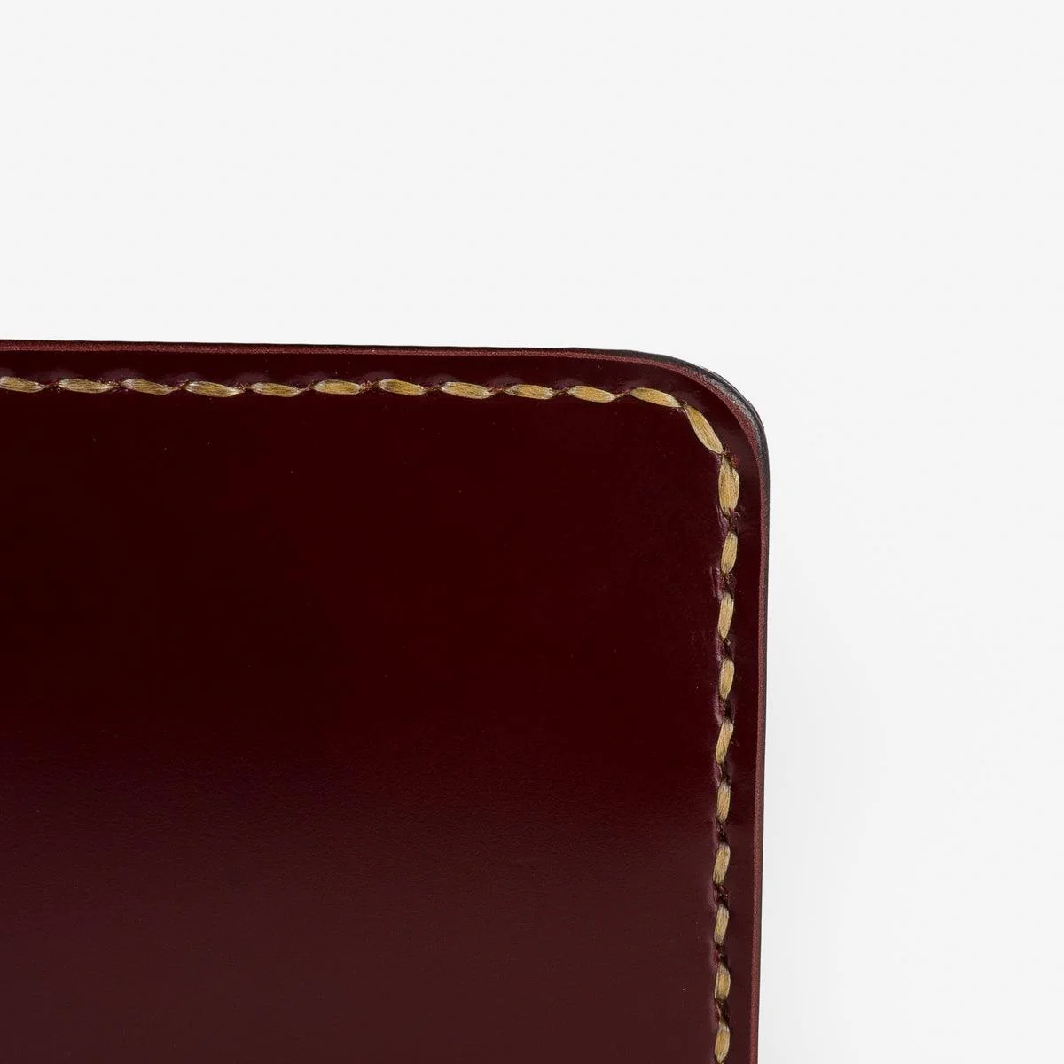 IHG-071-OXB - Slimline Small Shell Cordovan Wallet Oxblood - Image 4