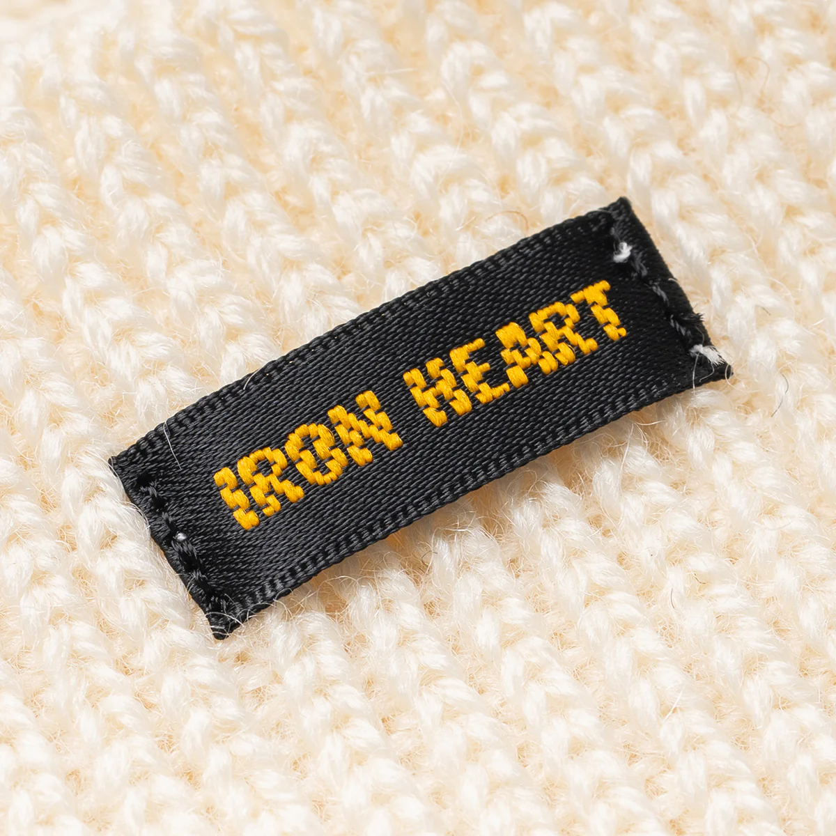 IHG-080-WHT - Wool Ribbed Beanie - White - Image 3