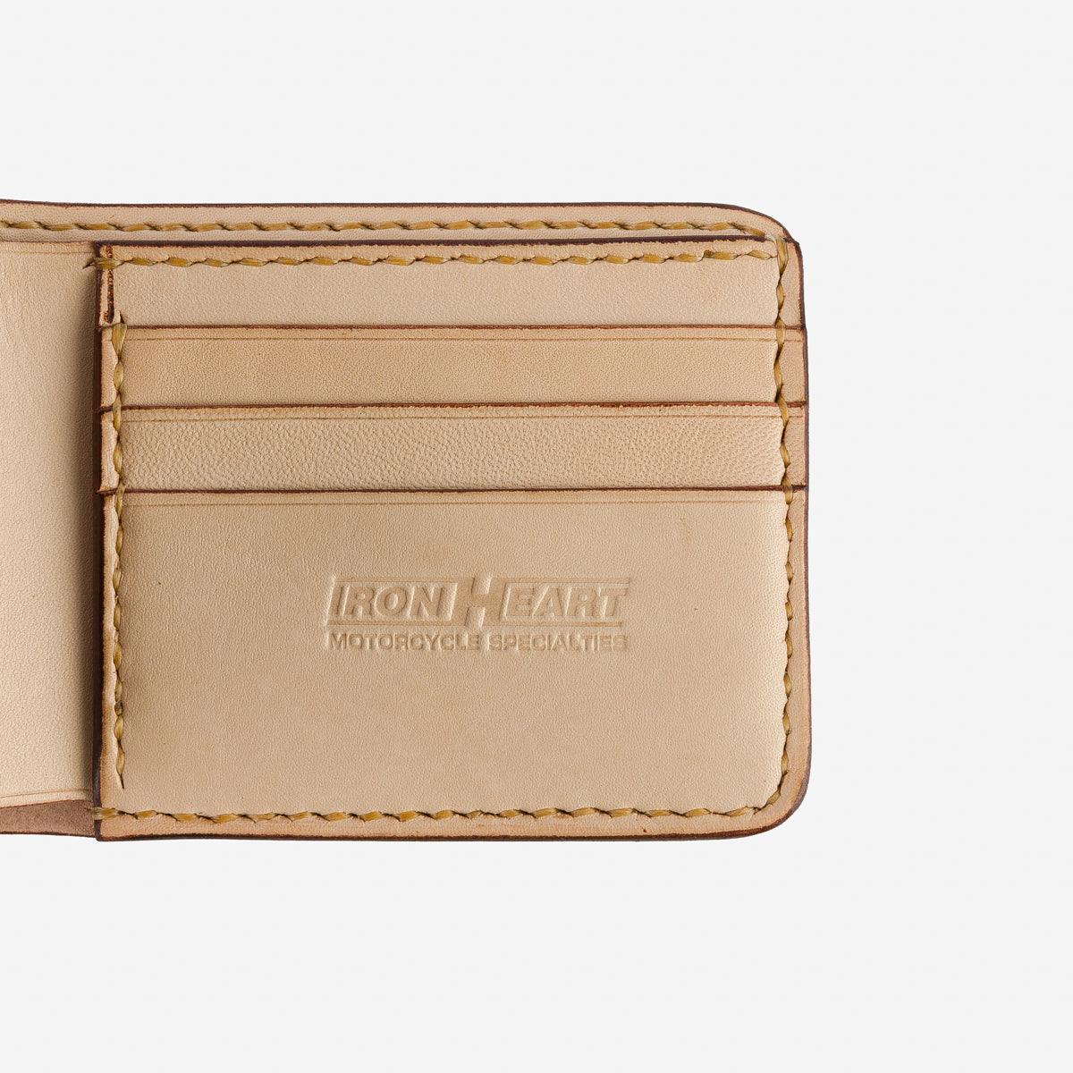 IHG-01-OXB - Small Shell Cordovan Wallet - Ox Blood - Image 5