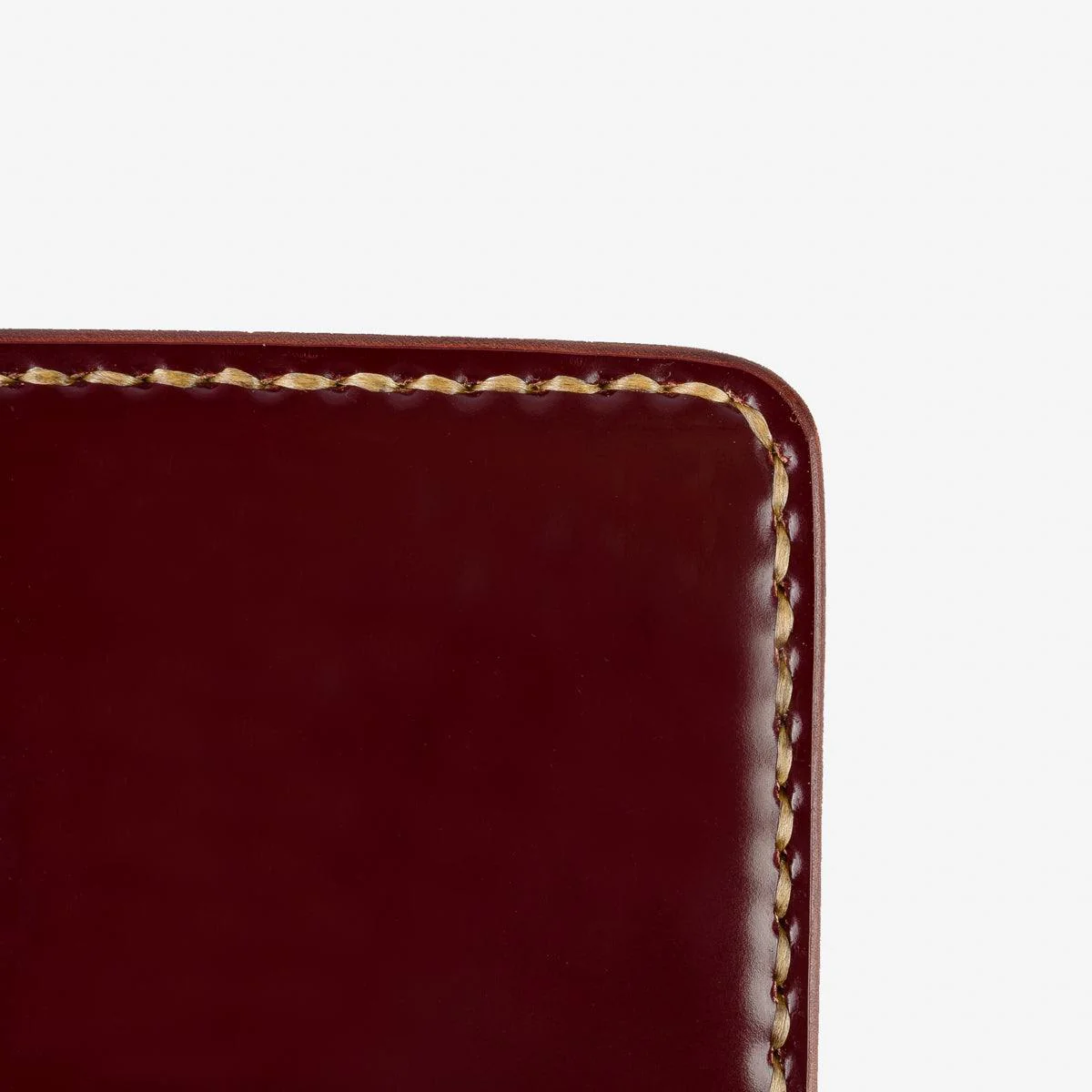 IHG-01-OXB - Small Shell Cordovan Wallet - Ox Blood - Image 6