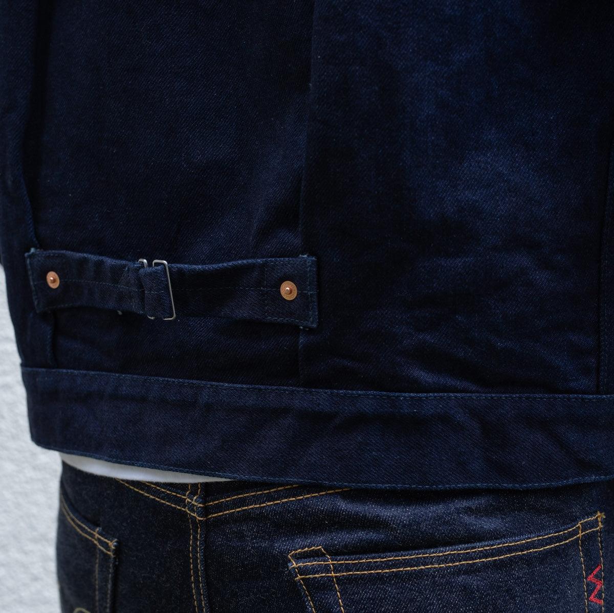 IHJ-140-IG - 19oz Selvedge Denim Type I Jacket - Indigo/Grey - Image 4