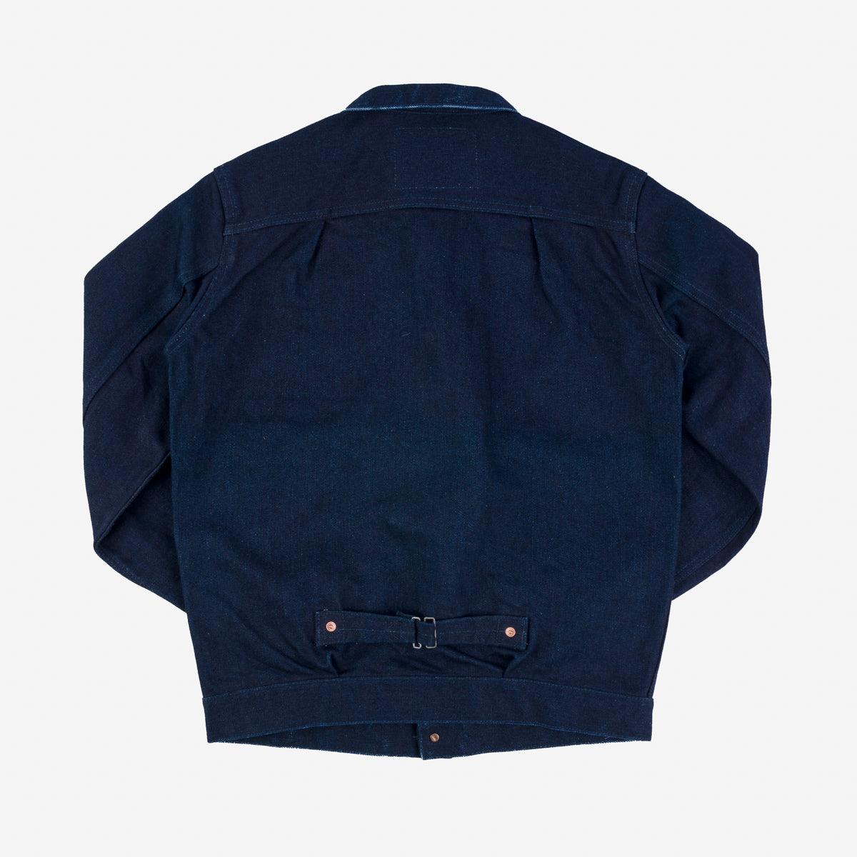 IHJ-140-IG - 19oz Selvedge Denim Type I Jacket - Indigo/Grey - Image 6