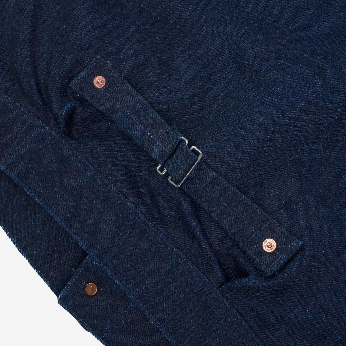 IHJ-140-IG - 19oz Selvedge Denim Type I Jacket - Indigo/Grey - Image 9