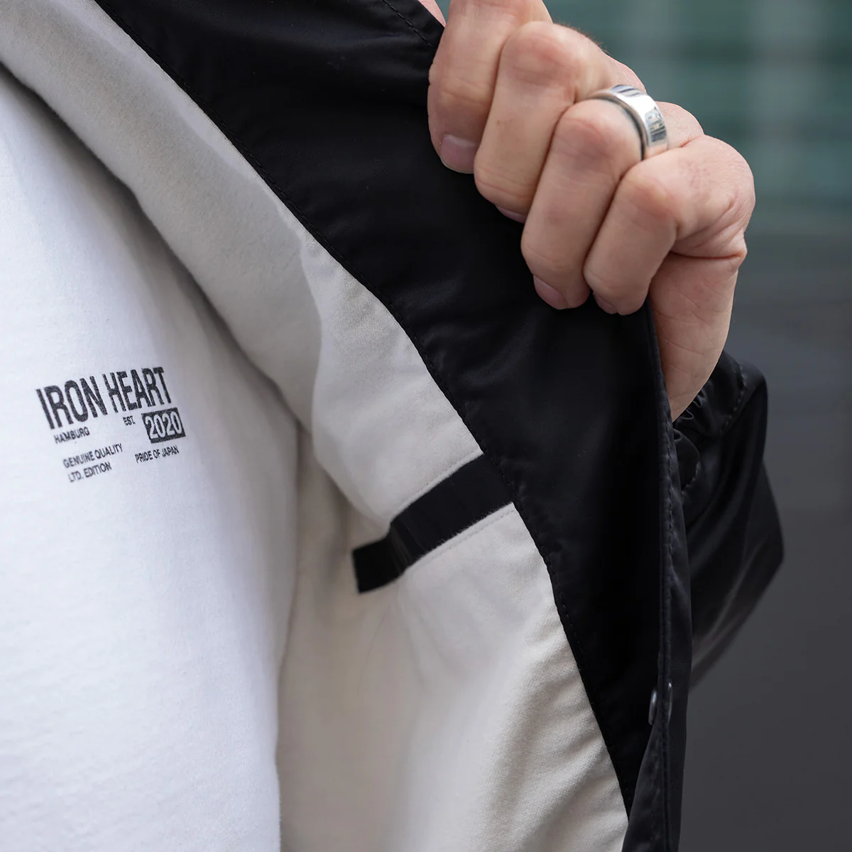 IHJ-160-BLK - 4.8oz Nylon Coach Jacket - Black - Image 3